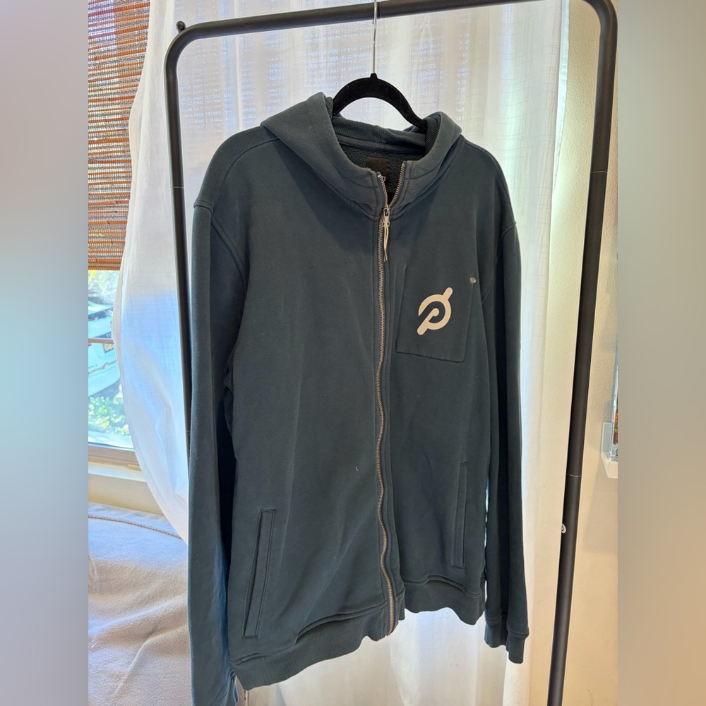 Peloton X Vuori Navy Blue Zip-Up Hoodie